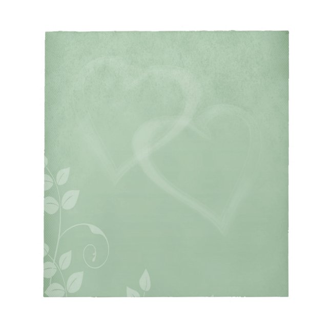 Bloc-note Sage Vert Vintage (Devant)