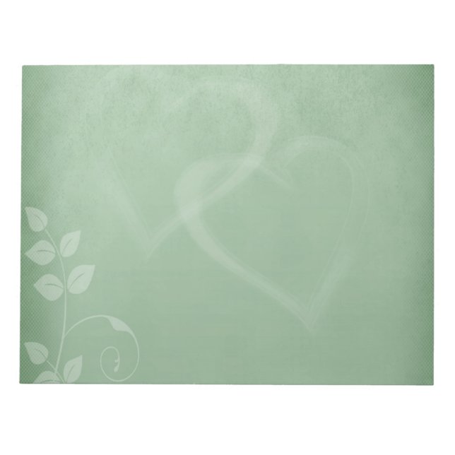 Bloc-note Sage Vert Vintage (Devant)