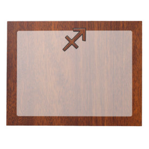 Bloc-note Sagittaire Symbole du zodiaque sur décoration en b