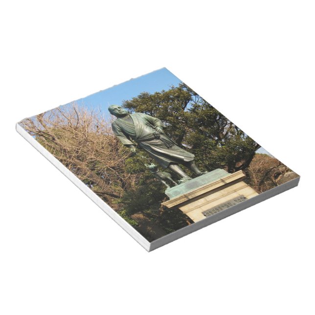 Bloc-note Saigo Takamori (Le Dernier Samurai) & Statue du Ch (Incliné)