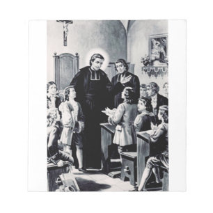 Bloc-note Saint Louis de Montfort prêtre français
