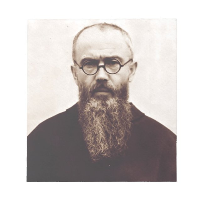 Bloc-note Saint Maximilien Kolbe prêtre catholique polonais (Devant)