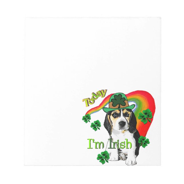 Bloc-note Saint Patrick beagle (Devant)