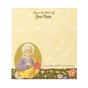 Bloc-note Saint Pierre l'Apôtre (PM 07) 5,5 po x 6 po