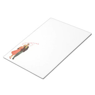 Bloc-note Saint Valentin vintage, Coeurs Romantiques Floatin