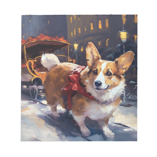 Bloc-note Saison de Noël de Corgi (Devant)