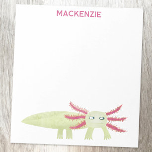 Bloc-note Salamandre Axolotl Amusant Nom Personnalisé