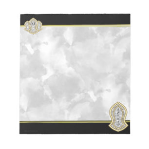 Bloc-note Sandale du marbre et de l'or (blancs) de prophète
