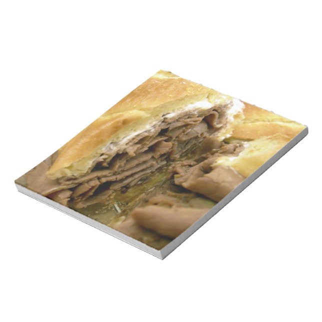 Bloc-note Sandwich au boeuf rôti au fromage de chèvre crémeu (Tourné)