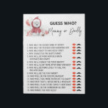 Bloc-note Santa Baby Polar Bear Baby Shower Guess Who<br><div class="desc">This design may be personalized in the area provided by changing the photo and/or text. Or it can be customized by clicking Personalize this Template and then choosing the click to customize further option and delete or change the color of the background, add text, change the text color or style,...</div>