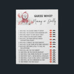 Bloc-note Santa Baby Polar Bear Baby Shower Guess Who<br><div class="desc">This design may be personalized in the area provided by changing the photo and/or text. Or it can be customized by clicking Personalize this Template and then choosing the click to customize further option and delete or change the color of the background, add text, change the text color or style,...</div>