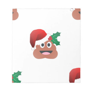 Bloc-note santa claus poop emoji
