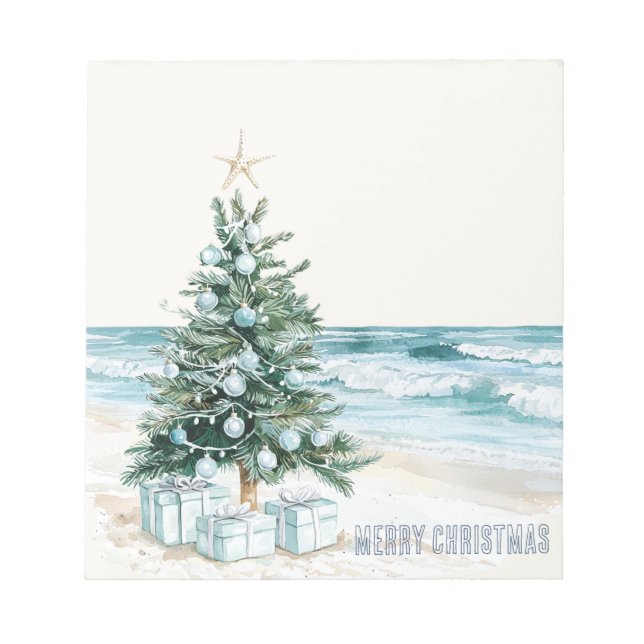 Bloc-note Sapin de Noël de Blue Beach (Devant)