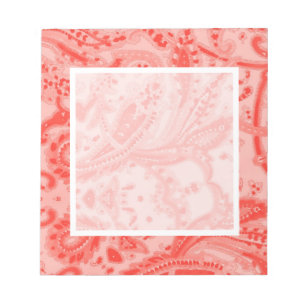 Bloc-note Saumon Pink Paisley