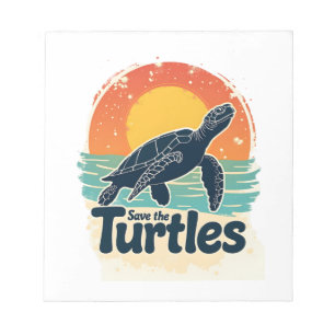 Bloc-note Sauvez Les Tortues Droits Des Animaux Tortue De Me