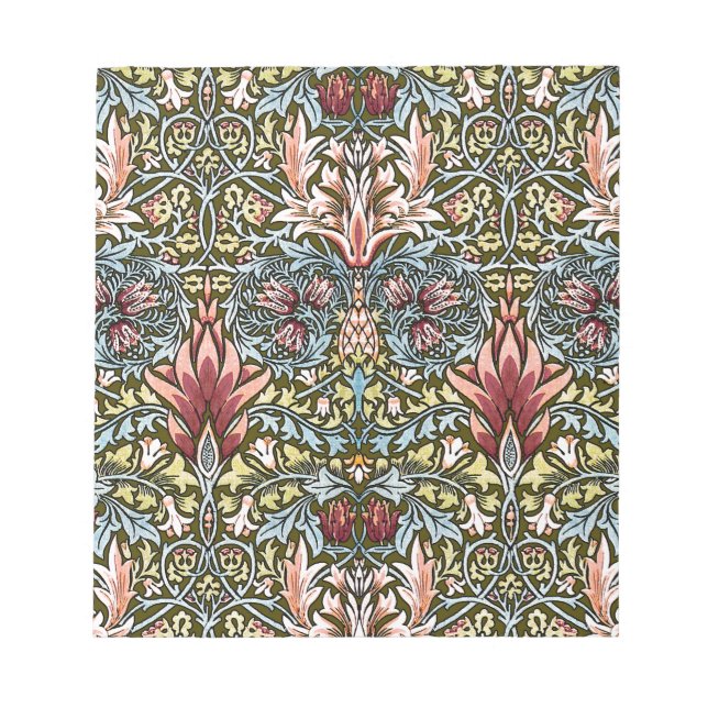 Bloc-note Schéma floral William Morris Snakeshead (Devant)