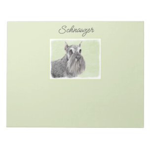 Bloc-note Schnauzer (Giant, Standard) Peinture - Chien Art P