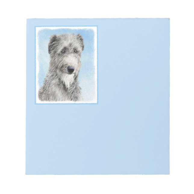 Bloc-note Scottish Deerhound Peinture - Cute Original Chien  (Devant)