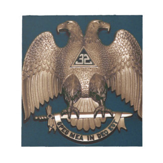 Bloc-note Scottish Rite Turquoise 32 degrés
