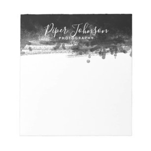 Bloc-note Script Abstrait noir professionnel