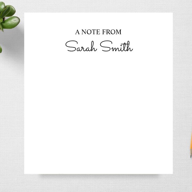 Bloc-note Script Nom personnalisé Notepad cadeau pour les éc (Créateur téléchargé)