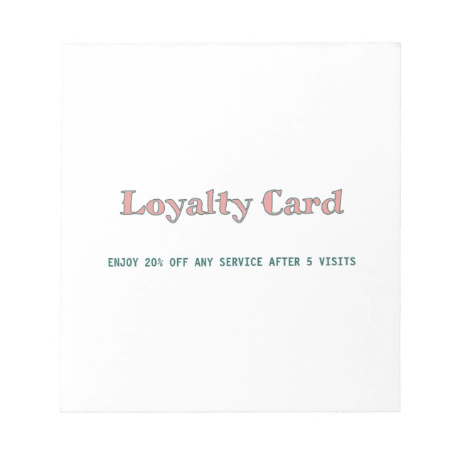 Bloc-note script simple minimal ajoutez votre texte  carte d (Devant)