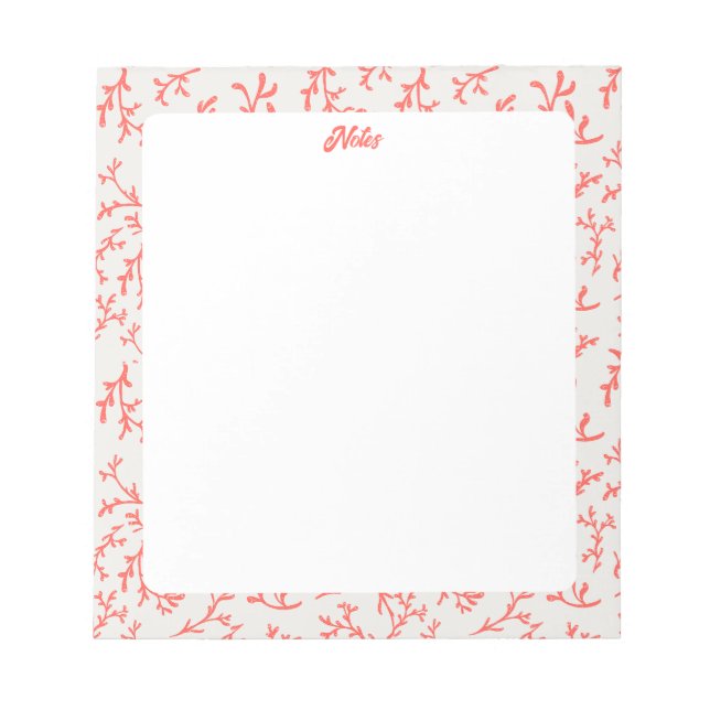 Bloc-note Sea Coral Notepad (Devant)