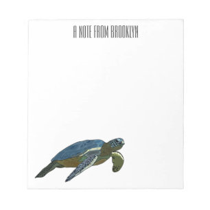 Bloc-note Sea turtle cartoon