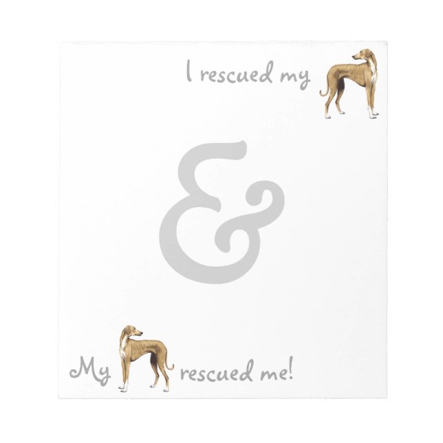 Bloc-note Secourir Azawakh (Devant)