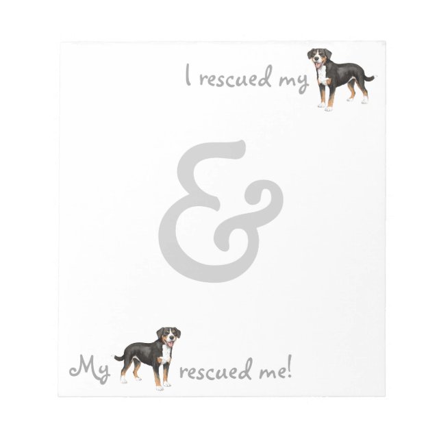 Bloc-note Secourir Entlebucher Mountain Dog (Devant)