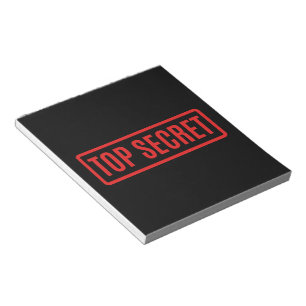 Bloc-note Secret noir