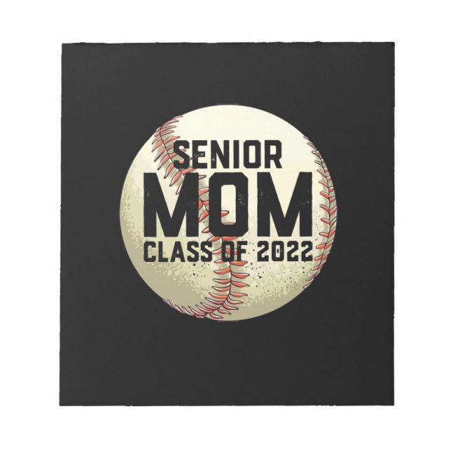 Bloc-note Senior Mom Class of 2022 Baseball Mom (Devant)