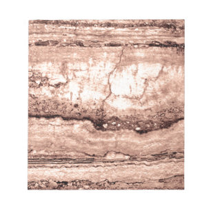 Bloc-note Sépia beige brun moderne brûlé granit orange