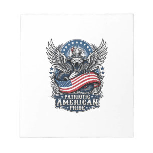 Bloc-note Serpent crâne patriotique Liberté Bête Hybride ani