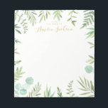 Bloc-note Serre de feuille verte Stationery<br><div class="desc">Plus de jolis Notepads dans le Little Bayleigh Store!</div>