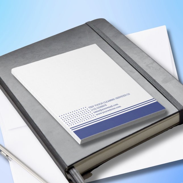 Bloc-note Services de nettoyage Pois modernes classiques (Créateur téléchargé)