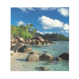 Bloc-note Seychelles, île de Mahe, plage d'Anse Royale. 3