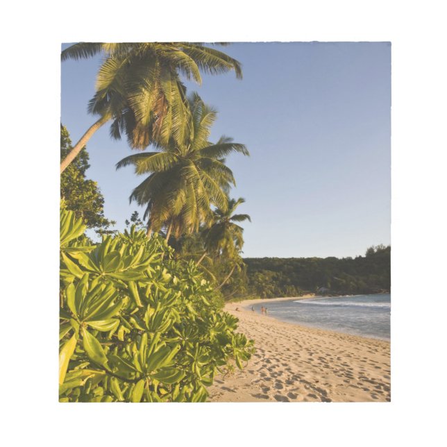 Bloc-note Seychelles, île de Mahe, plage d'Anse Takamaka, (Devant)