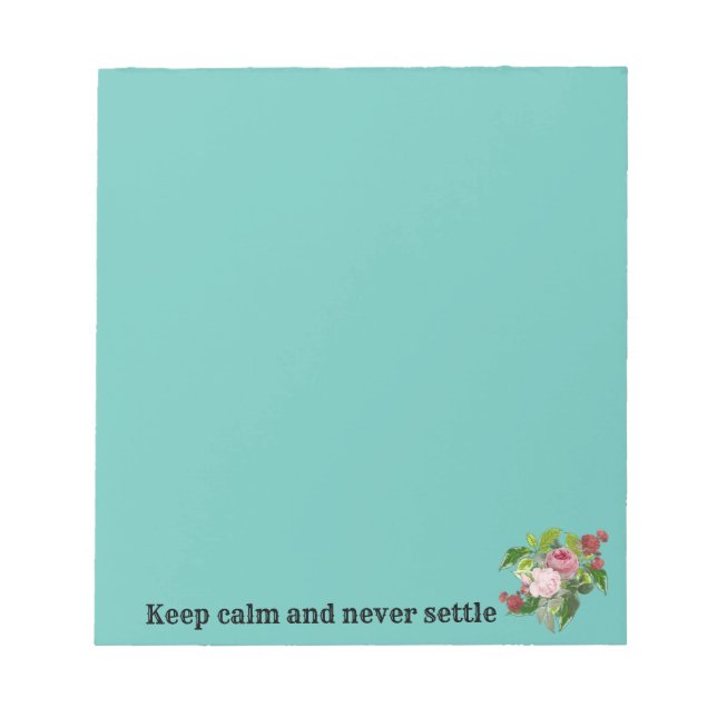Bloc-note Shabby chic blooming flowers (Devant)
