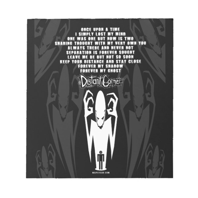 Bloc-note Shadow poem (Devant)