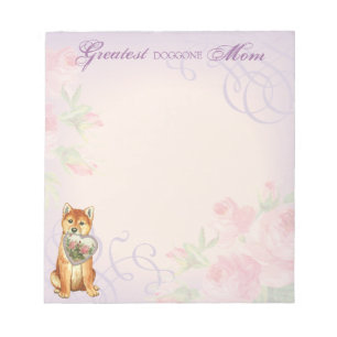 Bloc-note Shiba Inu Maman du coeur