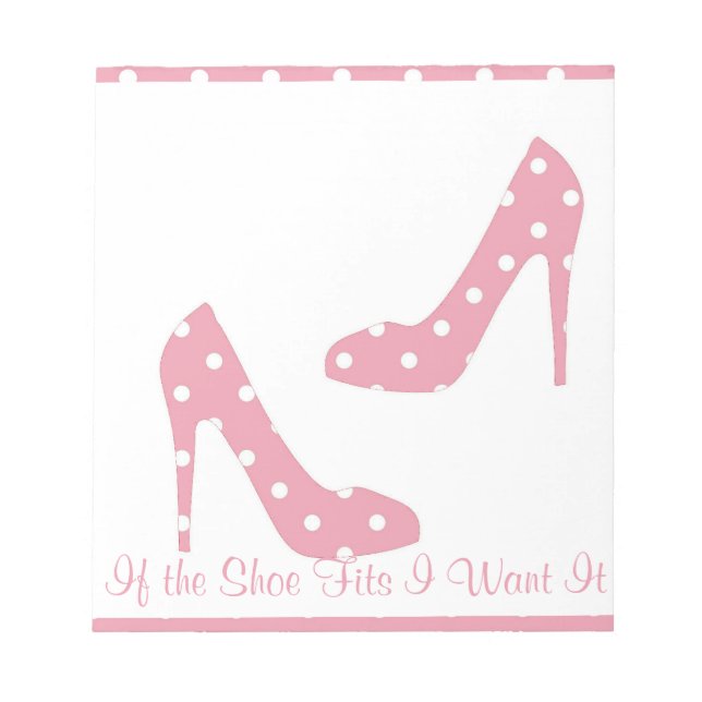Bloc-note Si le soulier va rose (Devant)