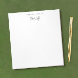 Bloc-note Signature manuscrite typographie conception de scr<br><div class="desc">Design de typographie de script de signature manuscrite</div>