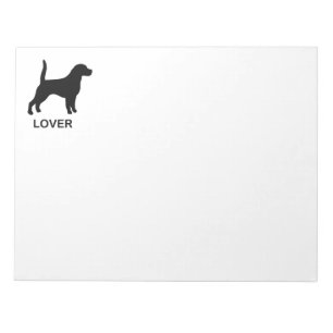 Bloc-note silhouette beagle