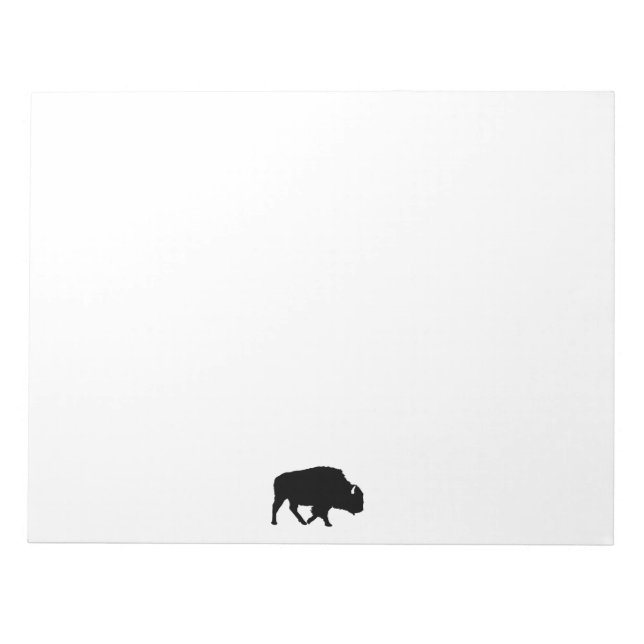 Bloc-note Silhouette Buffalo personnalisée (Devant)