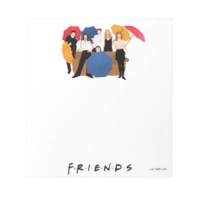 Bloc-note Silhouette de personnage FRIENDS™ (Devant)