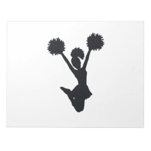 Bloc-note Silhouette de pom-pom girl
