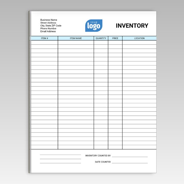 Bloc-note Simple Custom Logo Business Inventory Notepad (Créateur téléchargé)