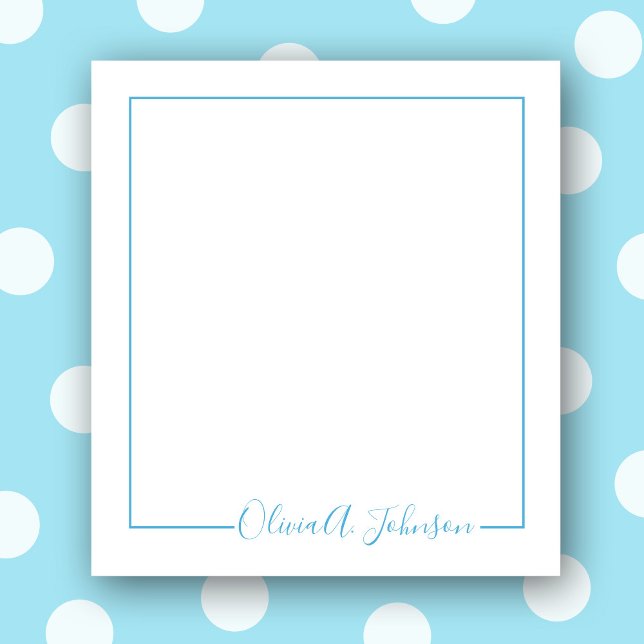 Bloc-note Simple Elegant Modern Hand Lettered Script Notepad (Créateur téléchargé)