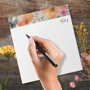 Bloc-note Simple Floral Minimal Quotidien